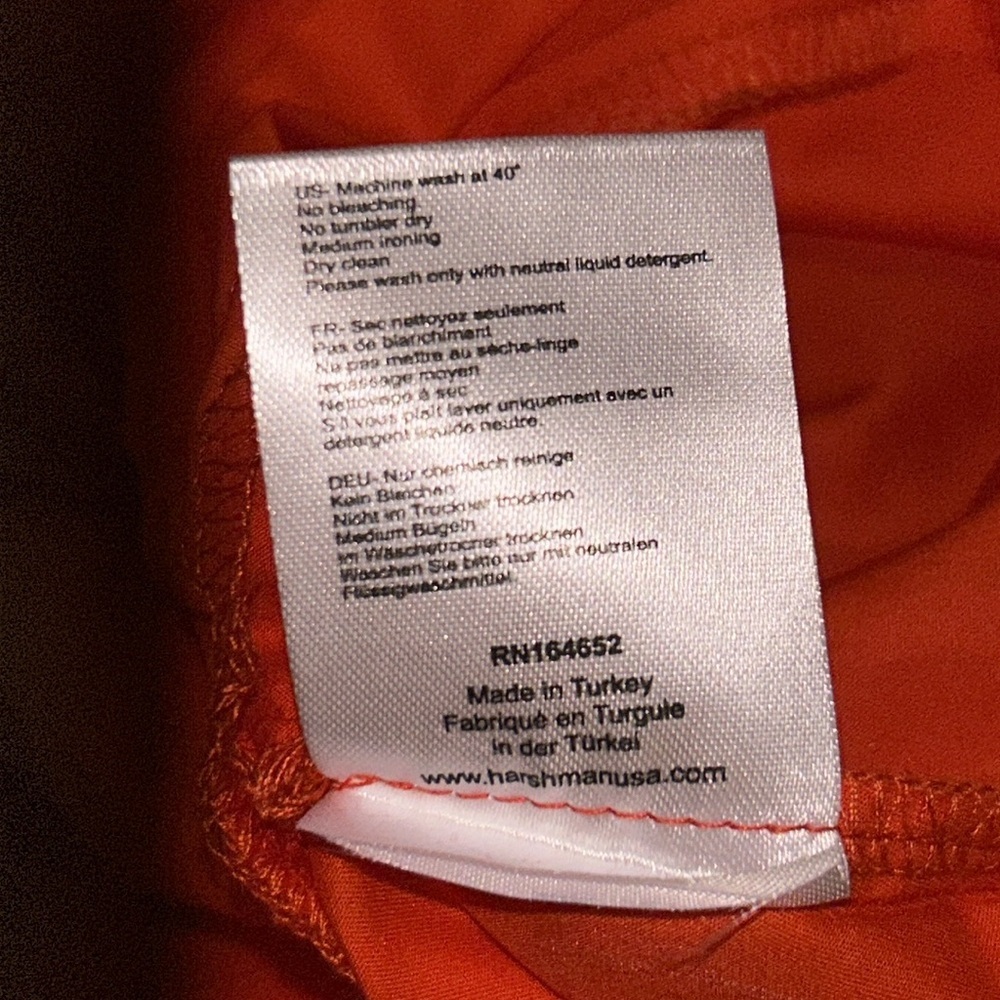 NWT Harshman Arpina Blouse in bright Coral - Picture 6 of 8